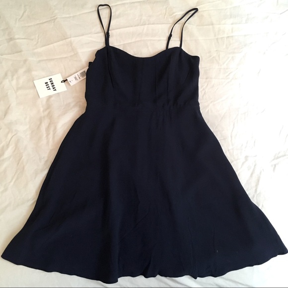 COPY - NWT 🎀 Sunday Best Flirt Mini Navy Dress - Picture 8 of 8